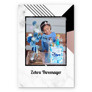 Photobook Album Foto Custom - Marble Hashtags