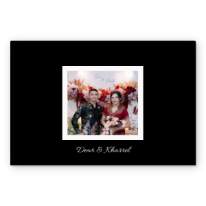 Photobook Album Foto Custom - Modern Black