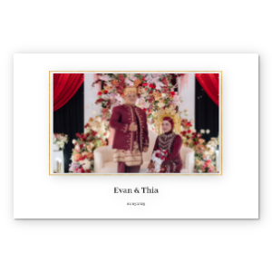 Photobook Album Foto Custom - Modern Wedding