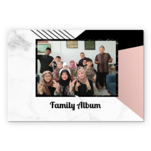 Photobook Album Foto Custom - Marble Hashtags