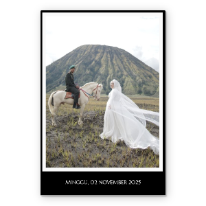 Photobook Album Foto Custom - Modern Black