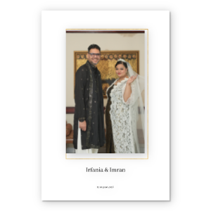 Photobook Album Foto Custom - Modern Wedding